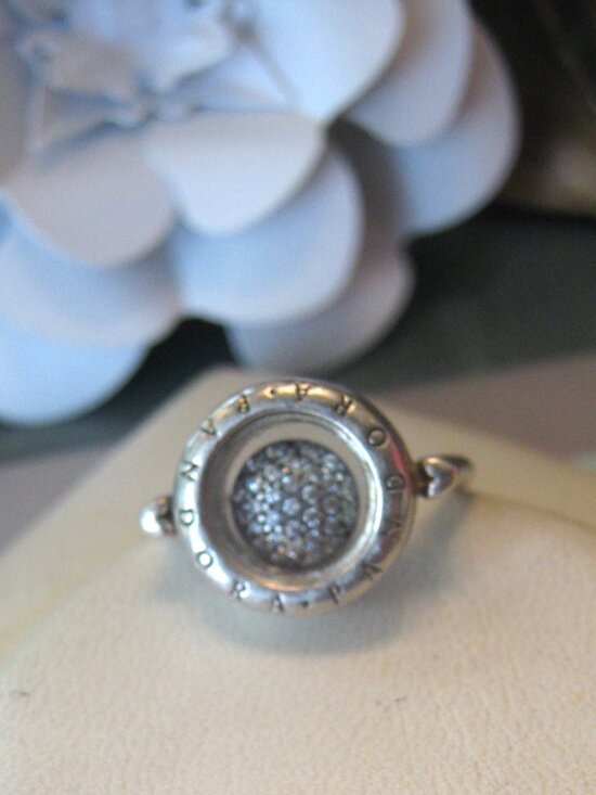 Pandora Accessories - Authentic PANDORA Locket Ring with Petite - Size 52 (6)